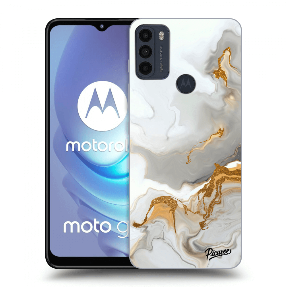 Picasee silikonowe czarne etui na Motorola Moto G50 - Her
