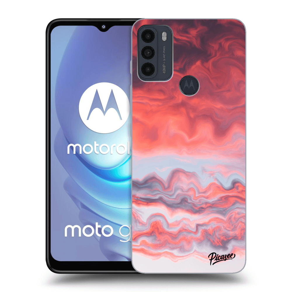 Picasee silikonowe czarne etui na Motorola Moto G50 - Sunset