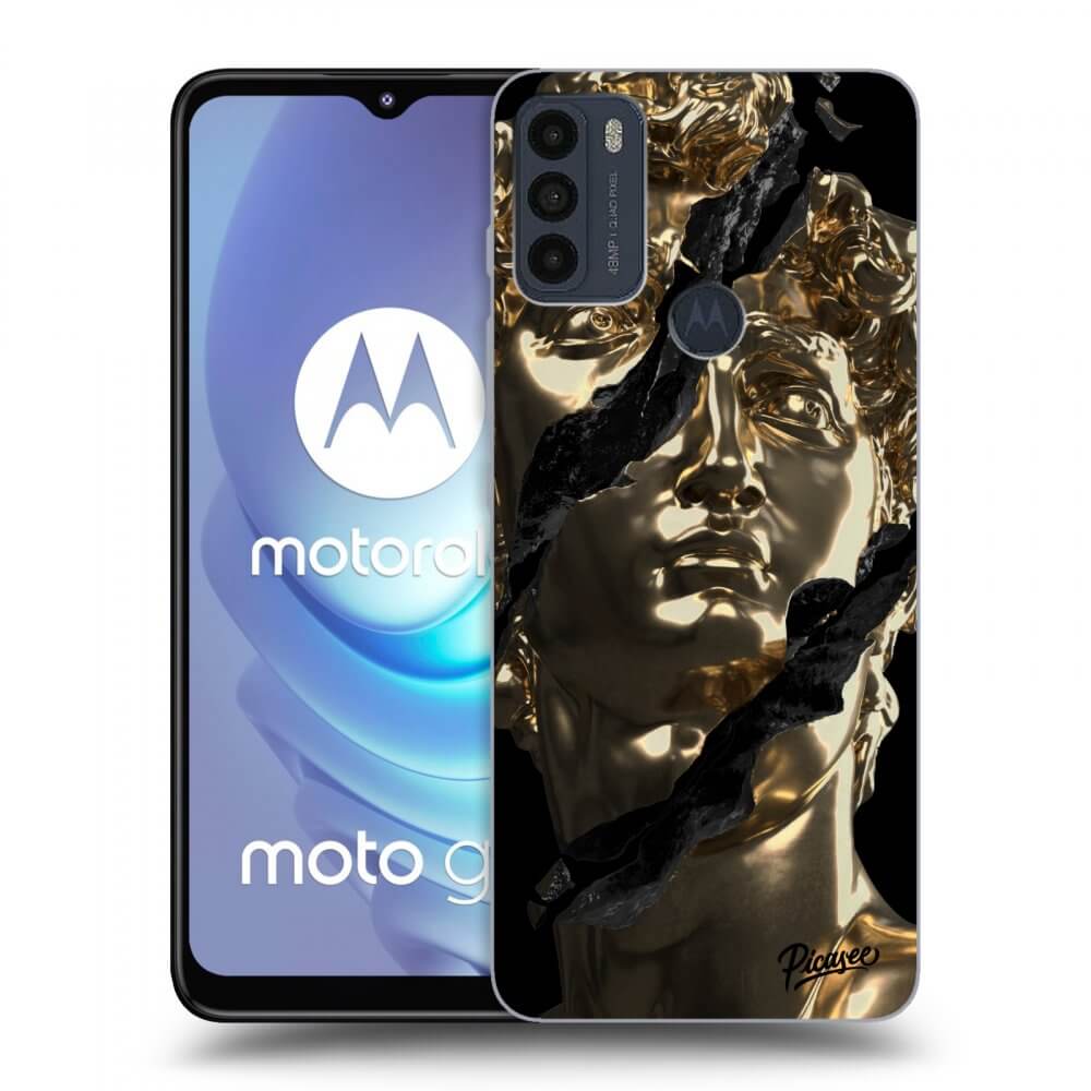 Picasee silikonowe czarne etui na Motorola Moto G50 - Golder