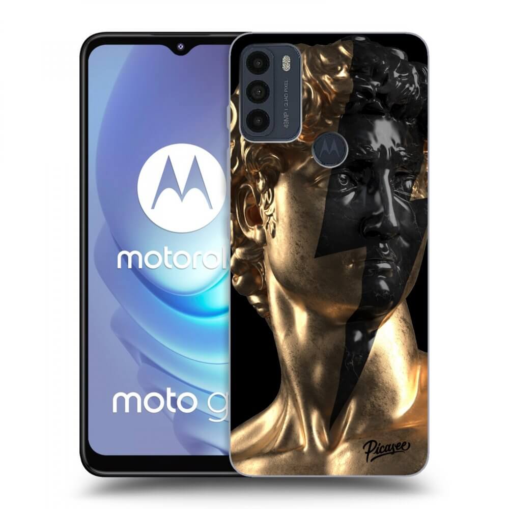 Picasee silikonowe czarne etui na Motorola Moto G50 - Wildfire - Gold