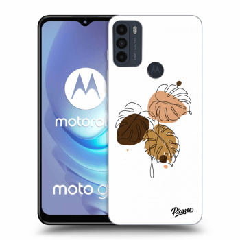 Picasee silikonowe czarne etui na Motorola Moto G50 - Monstera