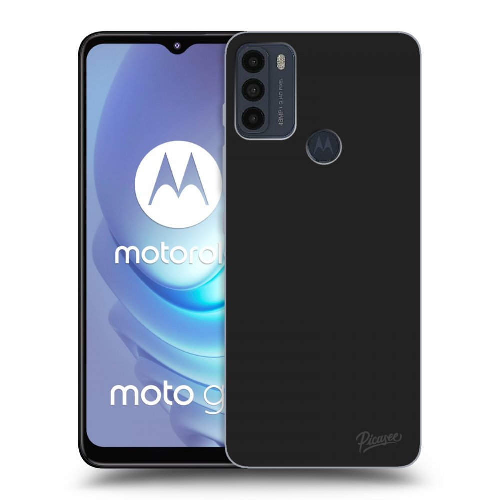 Picasee silikonowe czarne etui na Motorola Moto G50 - Clear