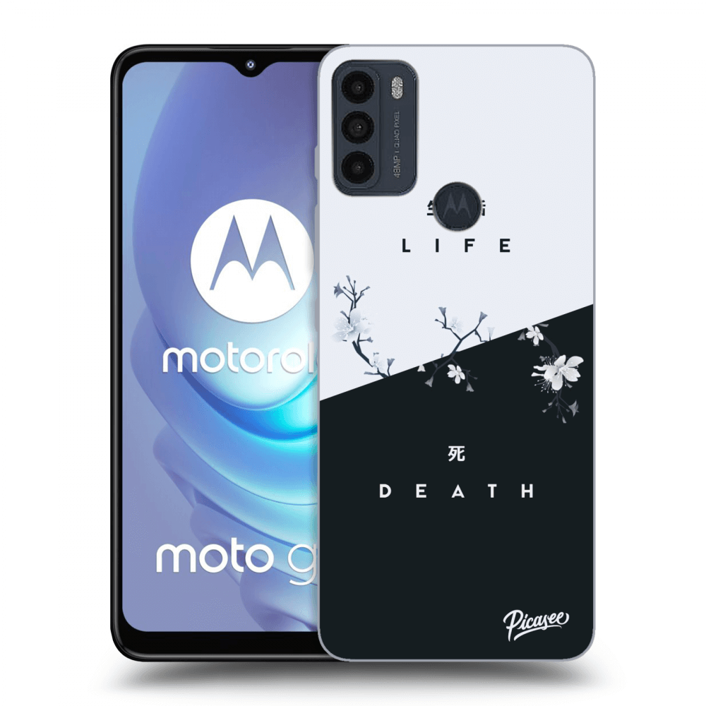 Picasee silikonowe czarne etui na Motorola Moto G50 - Life - Death