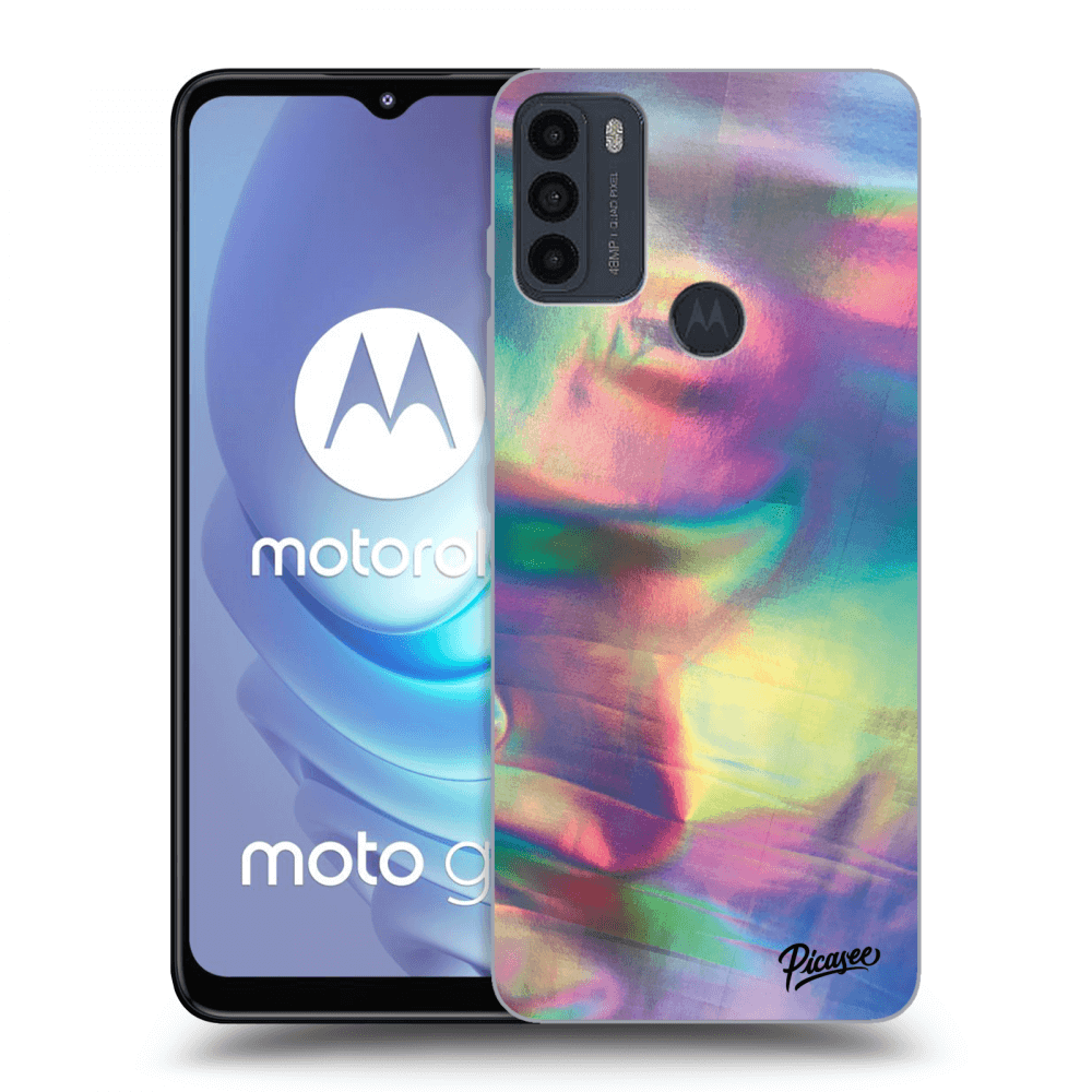 Picasee silikonowe czarne etui na Motorola Moto G50 - Holo