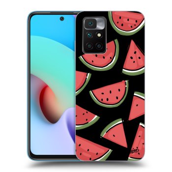 Picasee silikonowe czarne etui na Xiaomi Redmi 10 - Melone