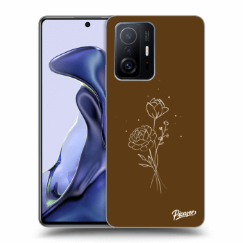 Picasee ULTIMATE CASE pro Xiaomi 11T - Brown flowers