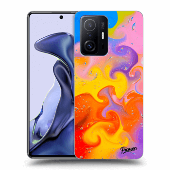 Picasee silikonowe czarne etui na Xiaomi 11T - Bubbles