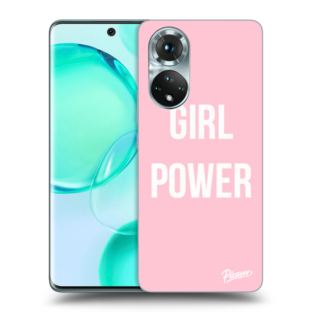 Picasee silikonowe przeźroczyste etui na Honor 50 5G - Girl power