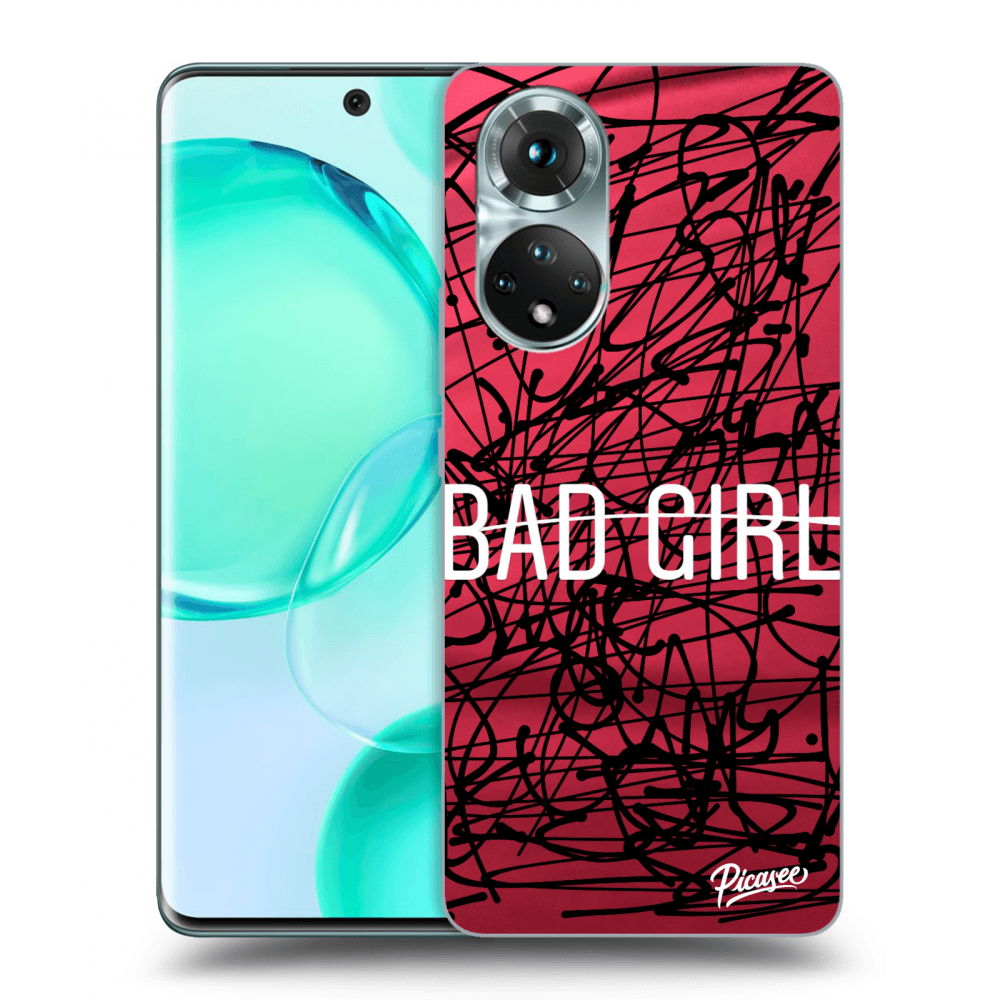 Picasee silikonowe przeźroczyste etui na Honor 50 5G - Bad girl