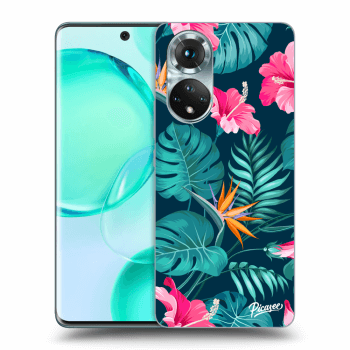 Etui na Honor 50 5G - Pink Monstera