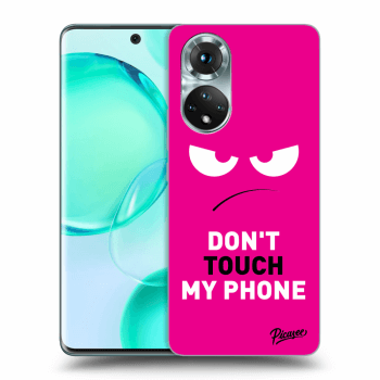 Picasee silikonowe przeźroczyste etui na Honor 50 5G - Angry Eyes - Pink