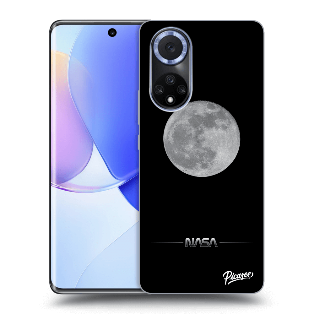 Picasee silikonowe czarne etui na Huawei Nova 9 - Moon Minimal