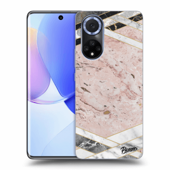Etui na Huawei Nova 9 - Pink geometry