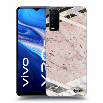 Etui na Vivo Y20s - Pink geometry