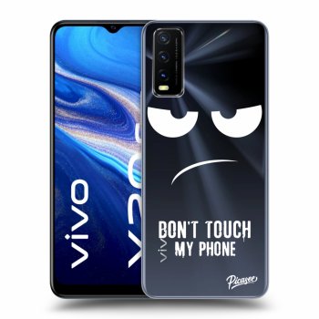 Picasee silikonowe przeźroczyste etui na Vivo Y20s - Don't Touch My Phone