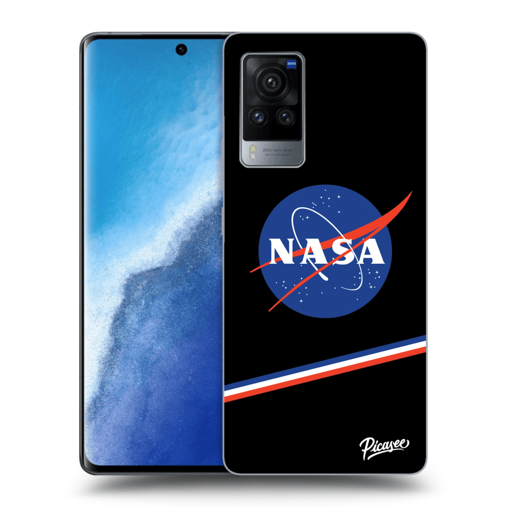 Picasee silikonowe czarne etui na Vivo X60 Pro 5G - NASA Original