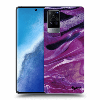 Etui na Vivo X60 Pro 5G - Purple glitter