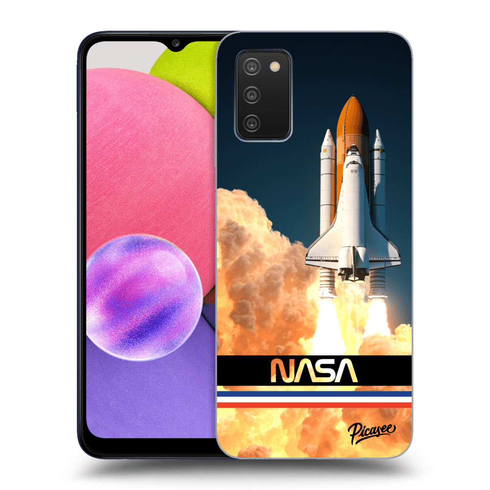 Picasee ULTIMATE CASE pro Samsung Galaxy A03s A037G - Space Shuttle