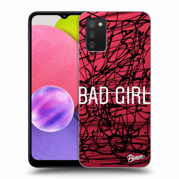 Picasee silikonowe przeźroczyste etui na Samsung Galaxy A03s A037G - Bad girl