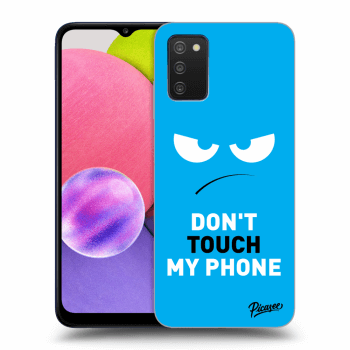 Etui na Samsung Galaxy A03s A037G - Angry Eyes - Blue