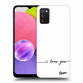 Etui na Samsung Galaxy A03s A037G - I love you