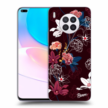 Picasee silikonowe czarne etui na Huawei Nova 8i - Dark Meadow