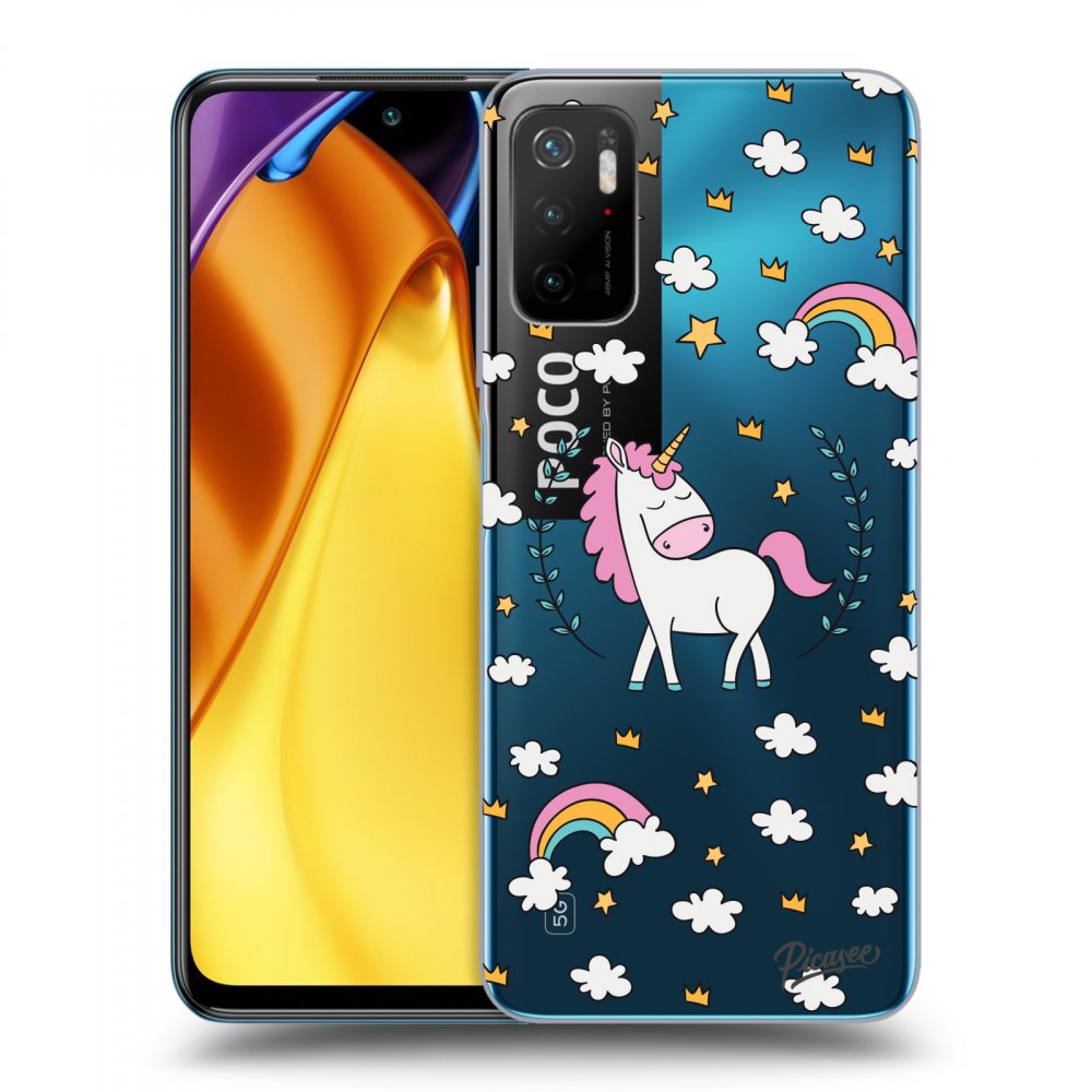 Picasee silikonowe przeźroczyste etui na Xiaomi Poco M3 Pro 5G - Unicorn star heaven