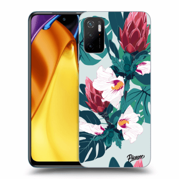 Picasee silikonowe przeźroczyste etui na Xiaomi Poco M3 Pro 5G - Rhododendron