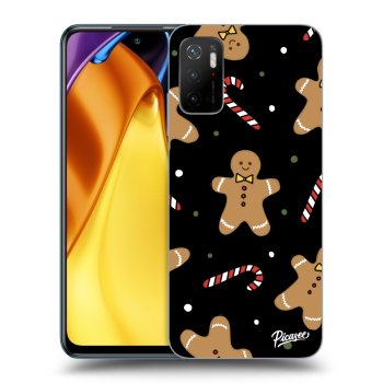 Picasee silikonowe czarne etui na Xiaomi Poco M3 Pro 5G - Gingerbread