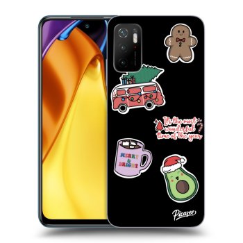 Etui na Xiaomi Poco M3 Pro 5G - Christmas Stickers