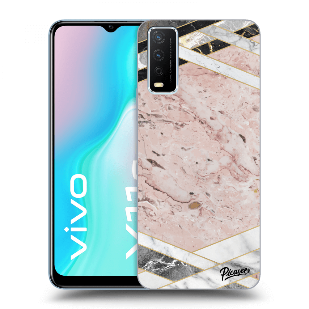 Picasee ULTIMATE CASE pro Vivo Y11s - Pink geometry