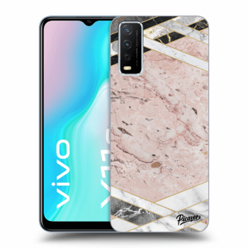 Etui na Vivo Y11s - Pink geometry