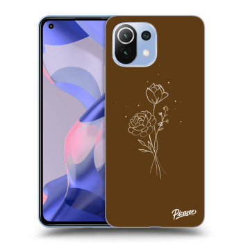 Picasee ULTIMATE CASE pro Xiaomi 11 Lite 5G NE - Brown flowers