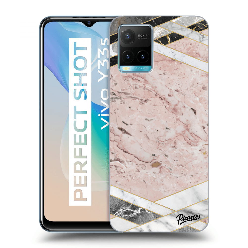 Picasee ULTIMATE CASE pro Vivo Y33s - Pink geometry
