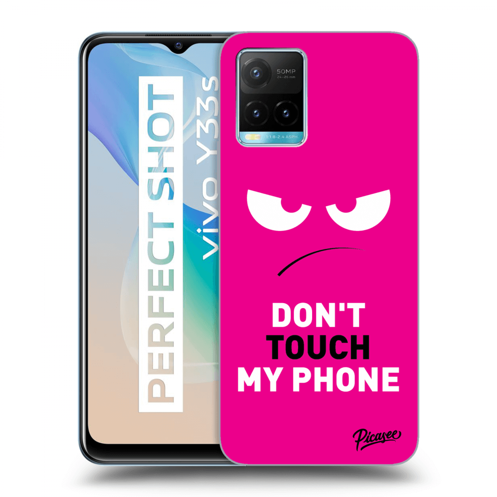 Picasee ULTIMATE CASE pro Vivo Y33s - Angry Eyes - Pink