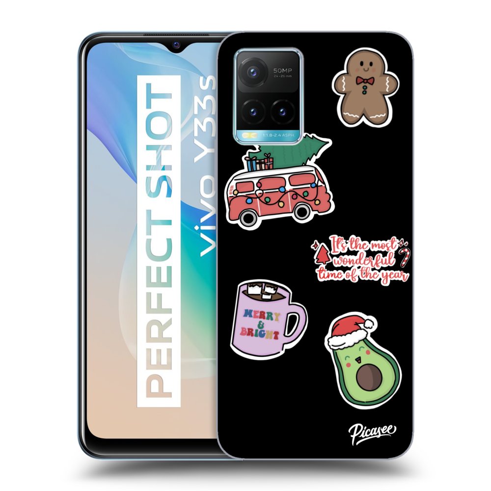 Picasee ULTIMATE CASE pro Vivo Y33s - Christmas Stickers