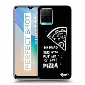 Picasee silikonowe przeźroczyste etui na Vivo Y33s - Pizza
