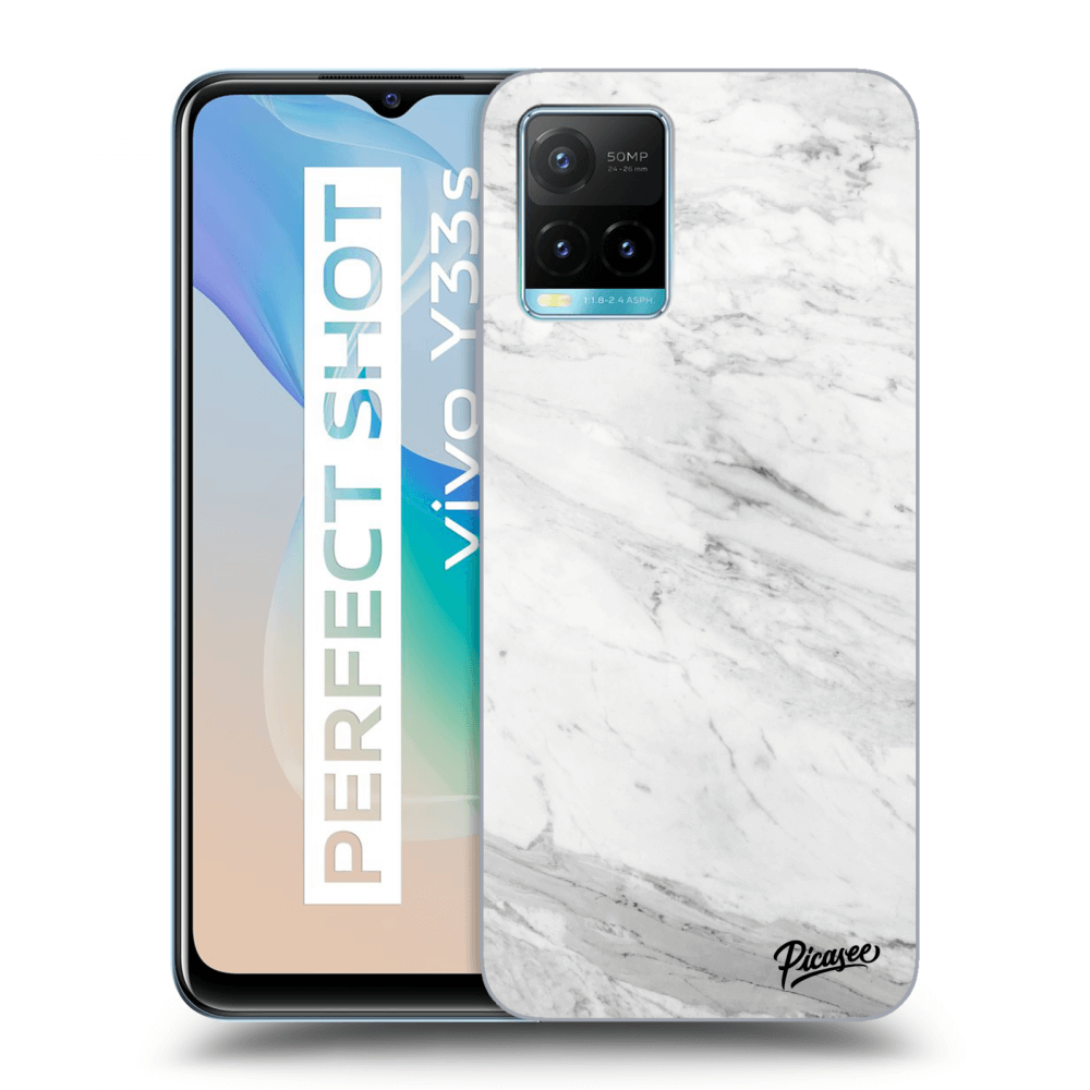Picasee ULTIMATE CASE pro Vivo Y33s - White marble