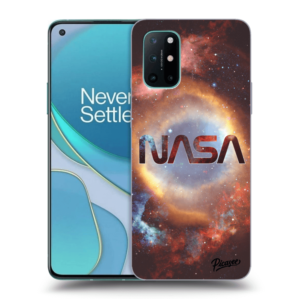 Picasee silikonowe czarne etui na OnePlus 8T - Nebula