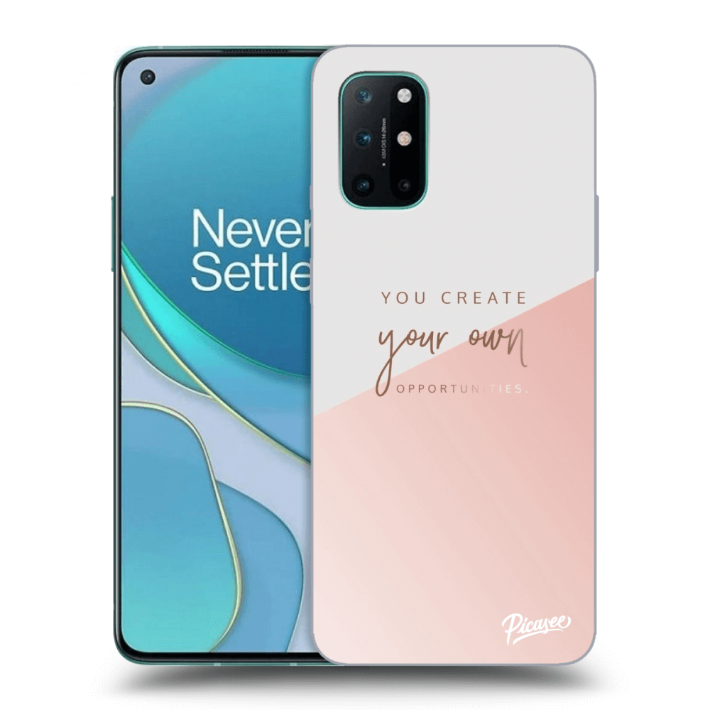 Picasee silikonowe czarne etui na OnePlus 8T - You create your own opportunities
