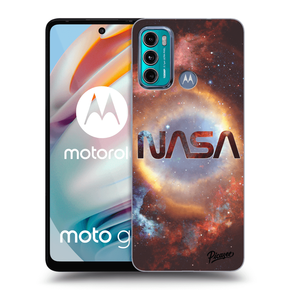Picasee silikonowe czarne etui na Motorola Moto G60 - Nebula