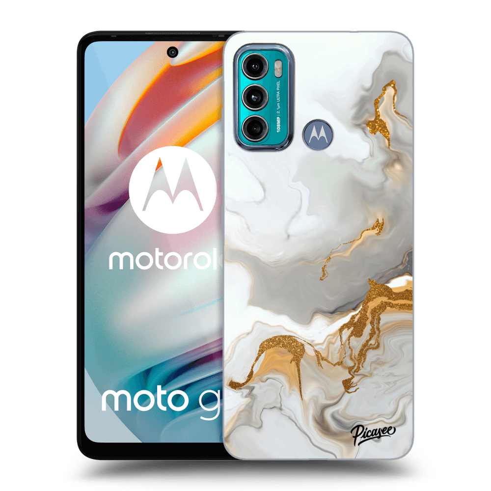 Picasee silikonowe czarne etui na Motorola Moto G60 - Her