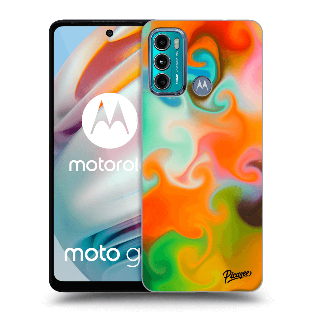 Picasee silikonowe przeźroczyste etui na Motorola Moto G60 - Juice