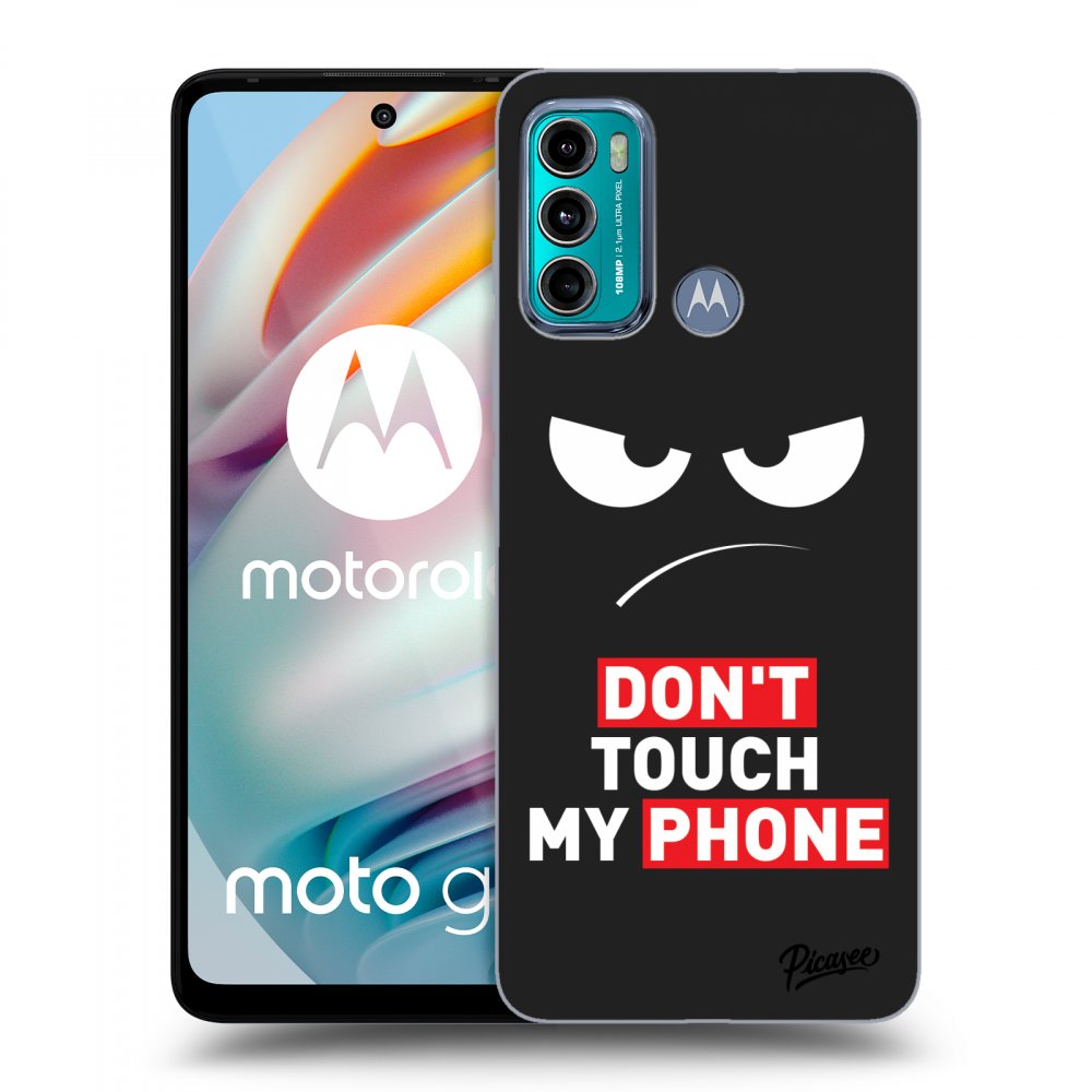 Picasee silikonowe czarne etui na Motorola Moto G60 - Angry Eyes - Transparent