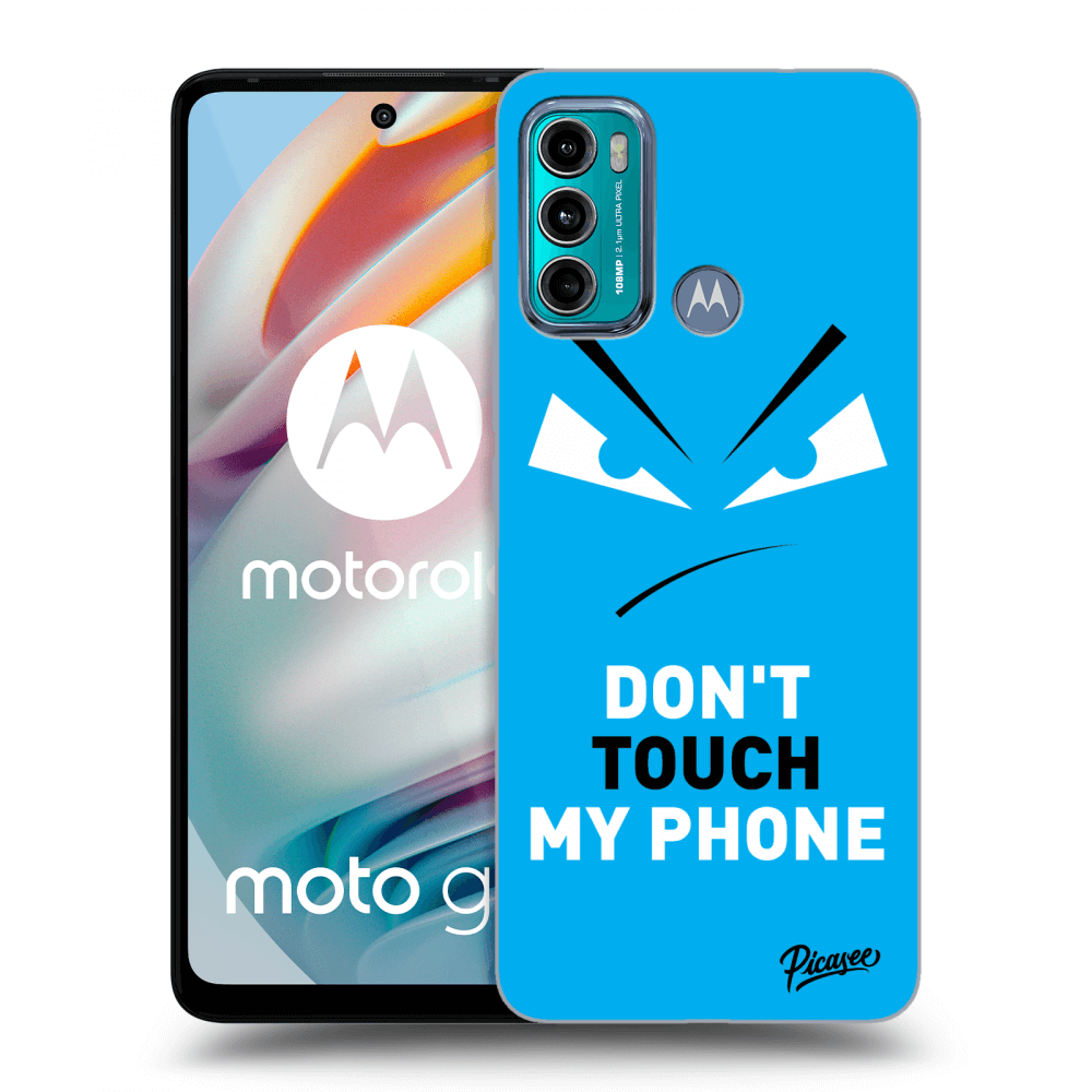 Picasee silikonowe przeźroczyste etui na Motorola Moto G60 - Evil Eye - Blue
