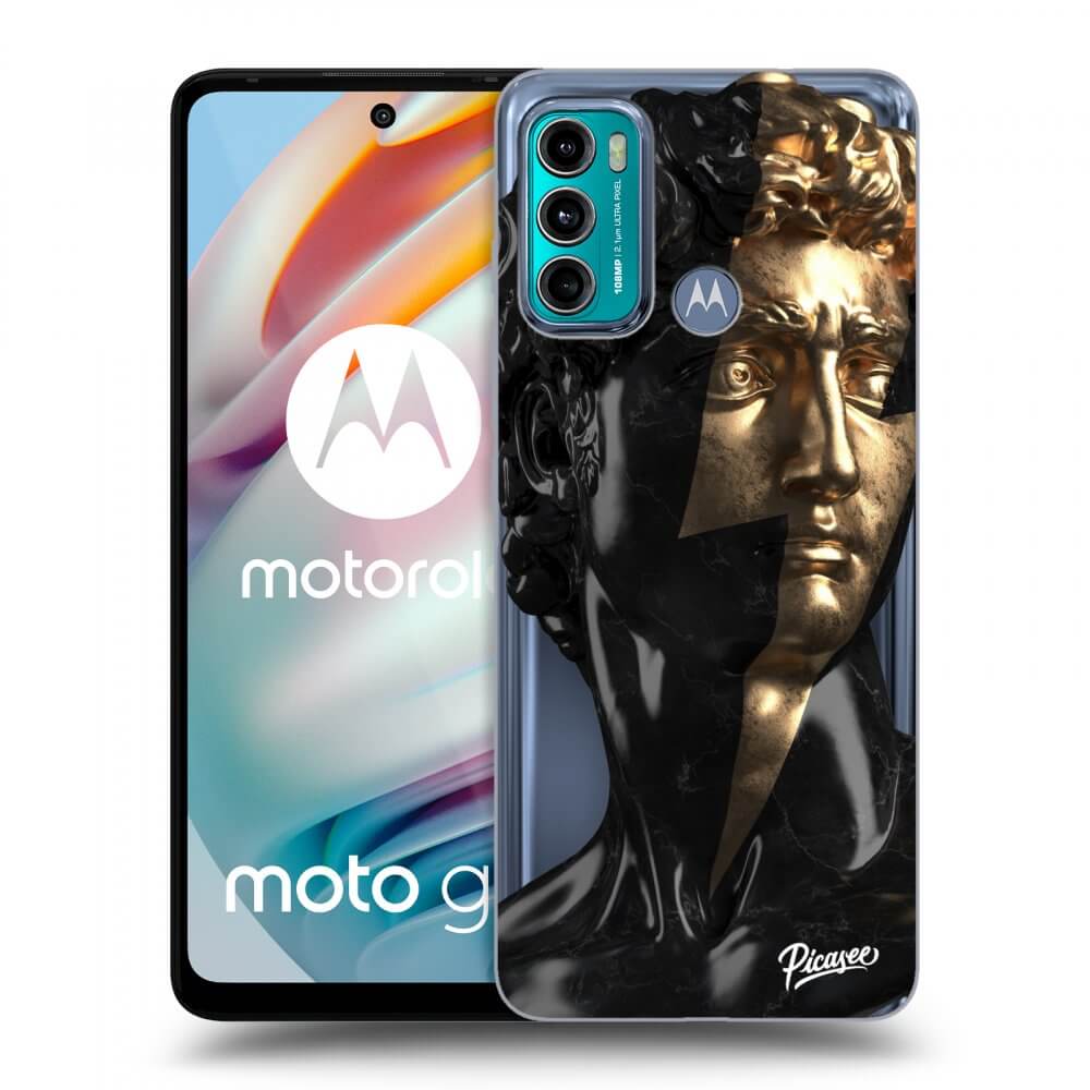 Picasee silikonowe przeźroczyste etui na Motorola Moto G60 - Wildfire - Black