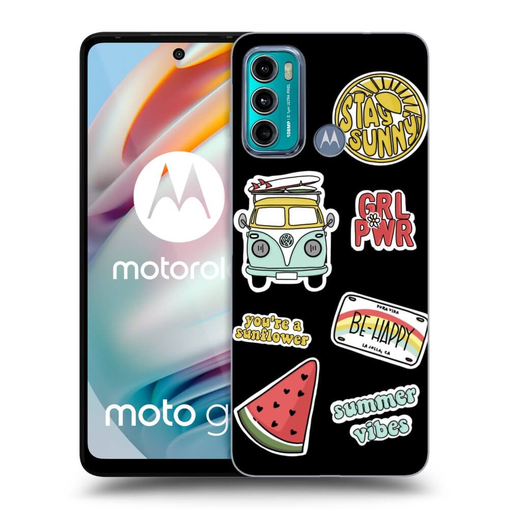 Picasee silikonowe czarne etui na Motorola Moto G60 - Summer