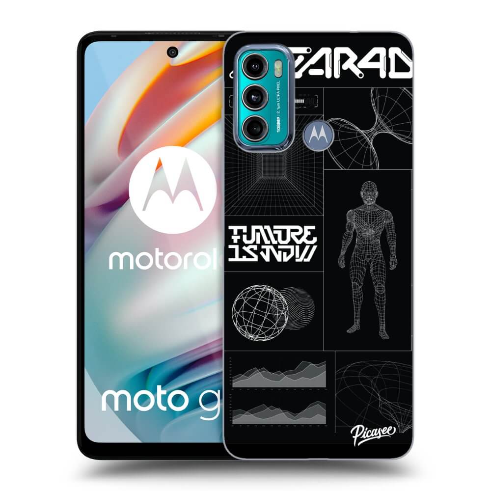 Picasee silikonowe przeźroczyste etui na Motorola Moto G60 - BLACK BODY