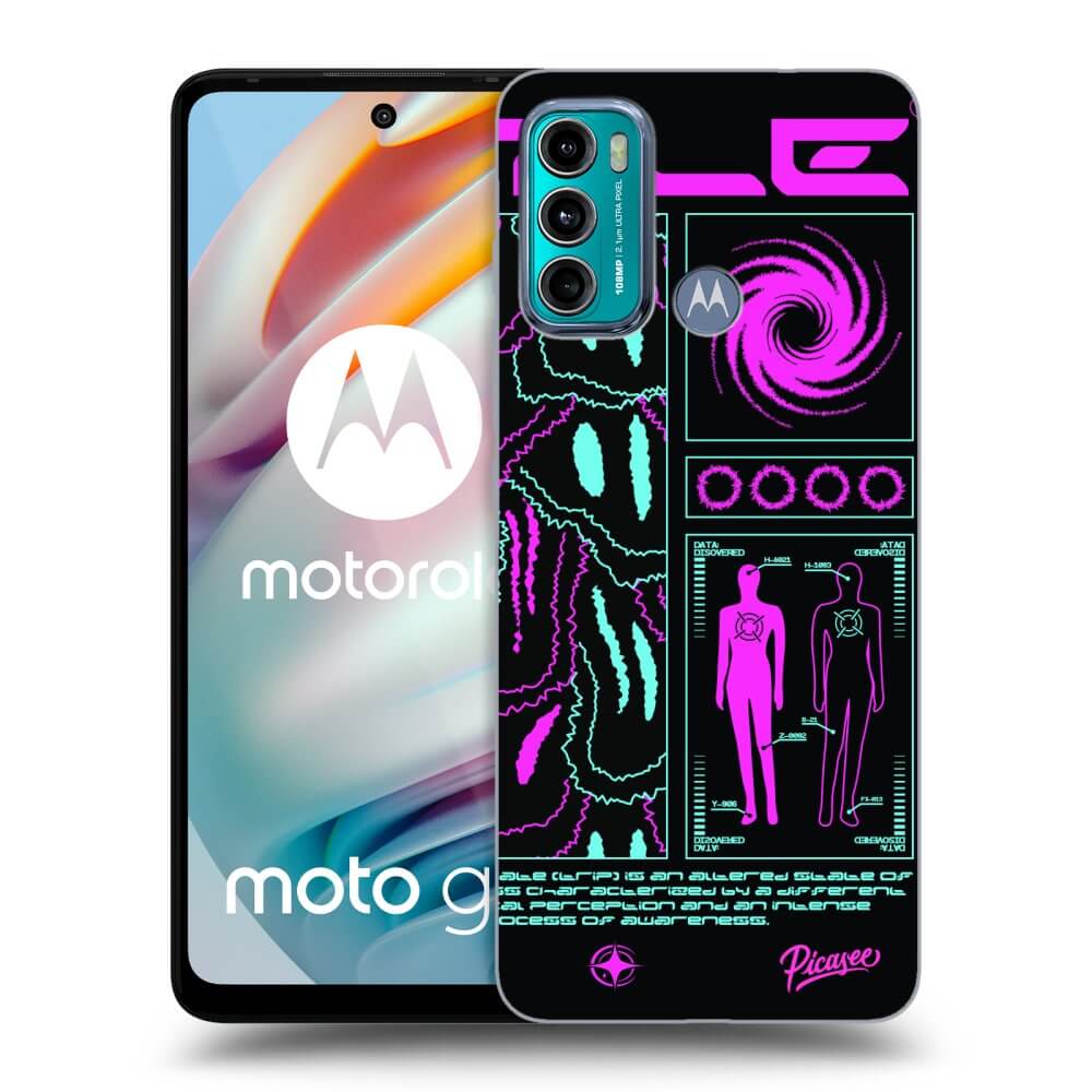 Picasee silikonowe czarne etui na Motorola Moto G60 - HYPE SMILE