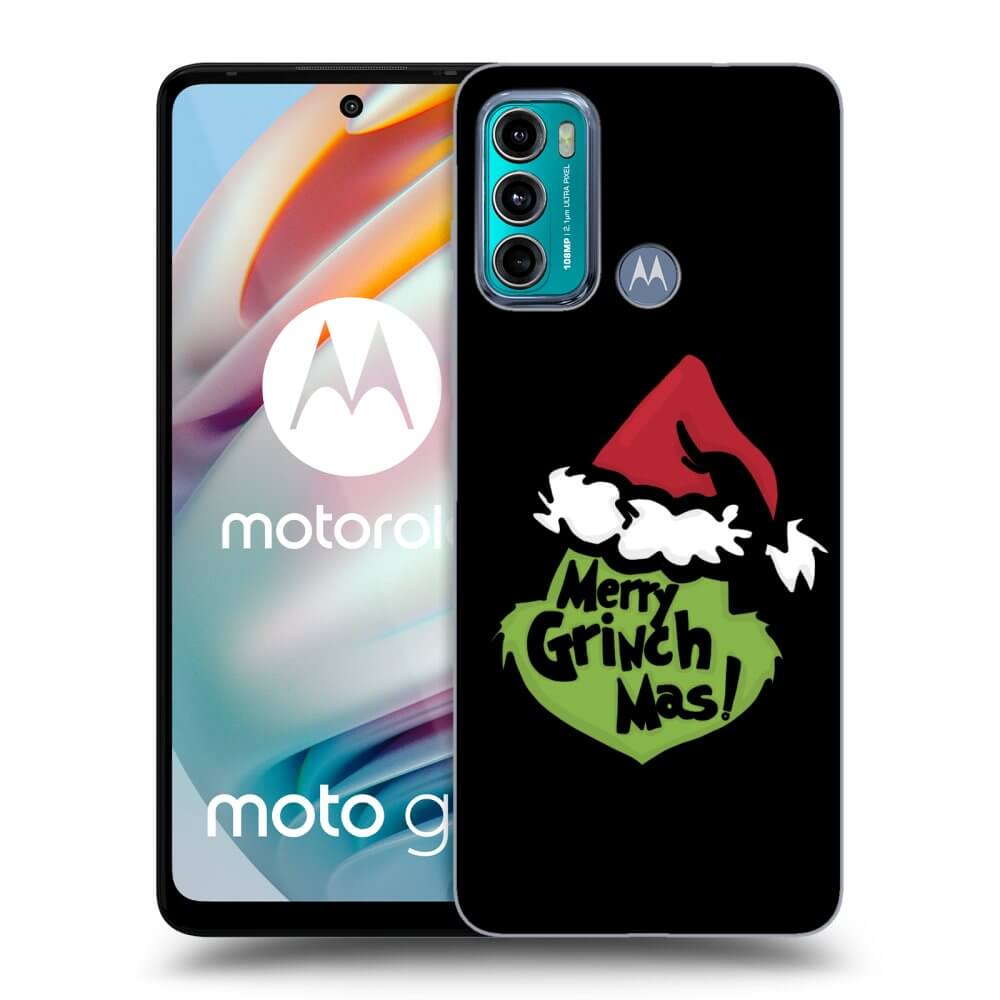 Picasee silikonowe czarne etui na Motorola Moto G60 - Grinch 2